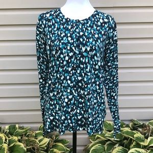 NWT Who What Wear Print Button Cardigan Sweater